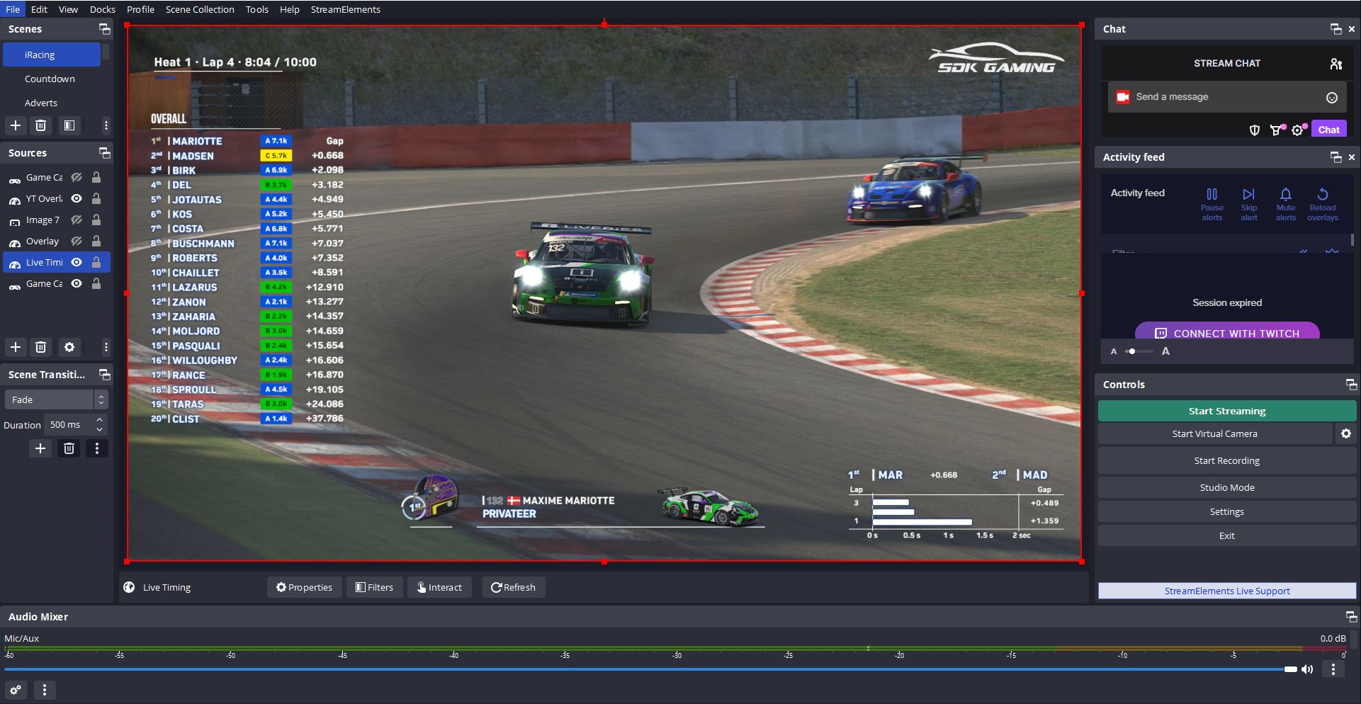 iRacing Overlays, live timing, live streaming and much more
